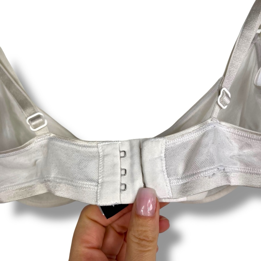 Cosabella Soire Confidence Molded Underwire Bra White Sheer Pushup 34C Italy - Picture 6 of 10